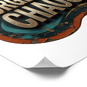 Ikonisches Gold GORGEOUS CHAOS Poster (Ecke)