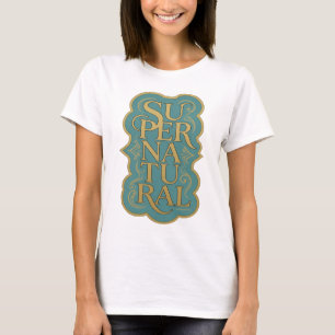 Ikonisches Gold SUPER NATÜRLICH Druck T-Shirt