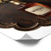 Ikonisches Gold WHISKY ERFORDERLICH Poster (Ecke)