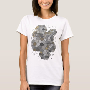 Ikonisches Grau ABSTRACT ART Künstlerisches Motiv T-Shirt