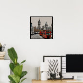 Ikonisches London Poster (Heimbüro)