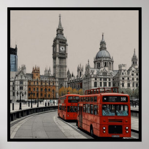 Ikonisches London Poster