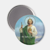 Ikonisches Porträt von St. Jude Magnet (Vorderseite/Rückseite)