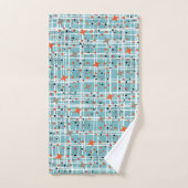 Ikonisches Retro-Design der 1950er Jahre der Atomi Badhandtuch Set (Handtuch)