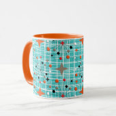 Ikonisches Retro-Design der 1950er Jahre der Atomi Tasse (Vorderseite Links)