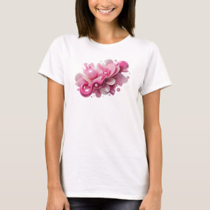 Ikonisches Rosa ABSTRACT ART Design T-Shirt