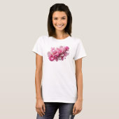 Ikonisches Rosa ABSTRACT ART Design T-Shirt (Vorne ganz)