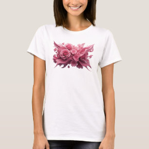Ikonisches Rosa PINK ROSEN Zitat-Shirt T-Shirt