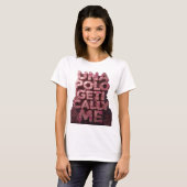 Ikonisches Rosa UNA POLO GET CALL ME Grafikdesign (Vorne ganz)