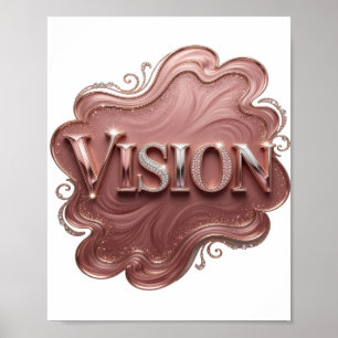 Ikonisches Rosa VISION Poster