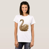 Ikonisches Silber ABSTRACT ART Statement Design T-Shirt (Vorne ganz)