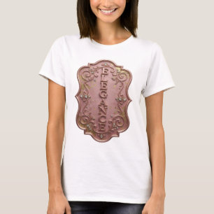 Ikonisches Silber ELEGANCE Hemd Design T-Shirt