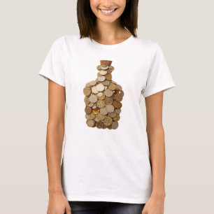 Ikonisches Silber-GELDBEUTEL-Design T-Shirt