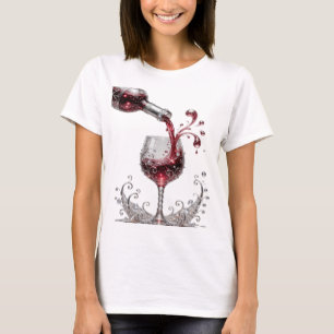 Ikonisches Silber ROTWEIN Custom-T-Shirt T-Shirt