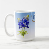 Ikonisches Texas auf hellblau, Tasse (Links)