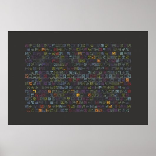 Ikonographie Datenkunst - Blöcke Poster (Vorne)