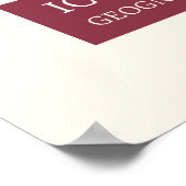 Ikonographie - Geognosy & Geologie Poster (Ecke)