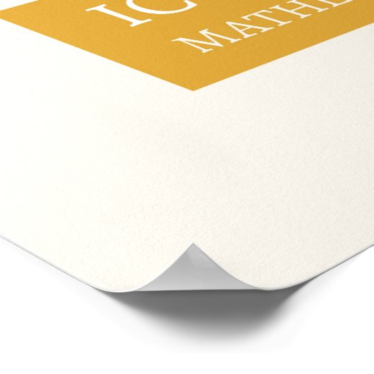 Ikonographie - Mathematik Poster (Ecke)