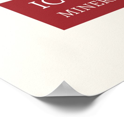 Ikonographie - Mineralogie Poster (Ecke)