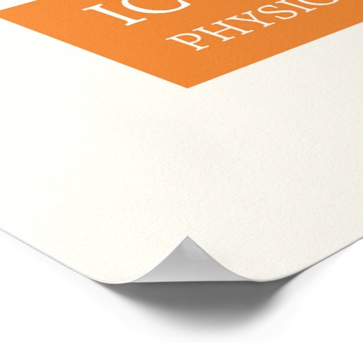 Ikonographie - Physik Poster (Ecke)