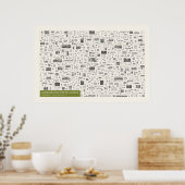 Ikonographie - Technologie Poster (Küche)