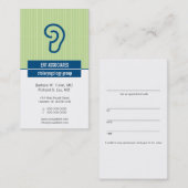 Ikonographische Ohrernennung Terminkarte (Vorne/Hinten)