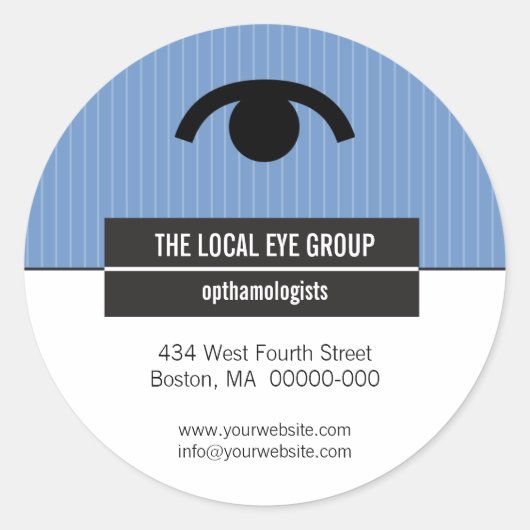 Ikonographische Optische Werbe-Aufkleber Runder Aufkleber (Vorderseite)