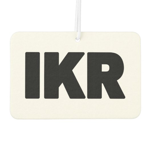 IKR | Text Slang Autolufterfrischer (Rückseite)