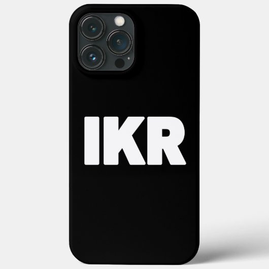 IKR | Text Slang Case-Mate iPhone Case (Rückseite)