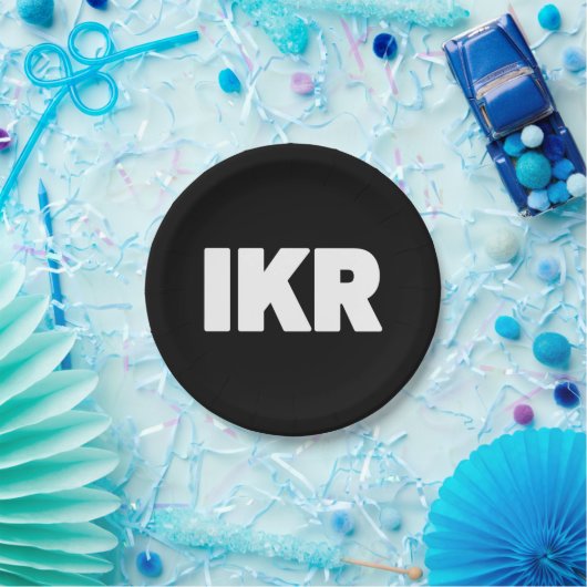 IKR | Text Slang Pappteller (Party)