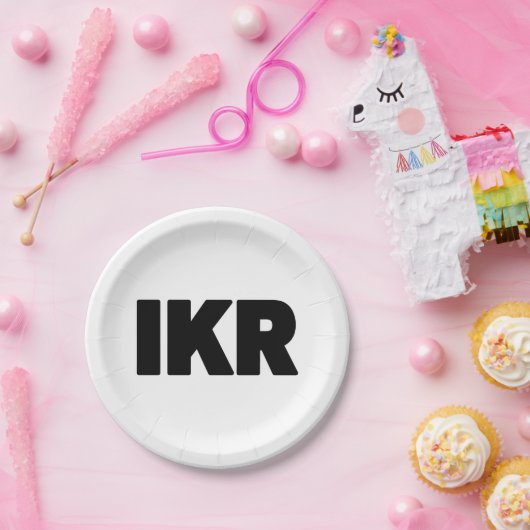 IKR | Text Slang Pappteller (Party)