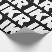 IKR | Text Slang Wrapper Paper Geschenkpapier (Ecke)
