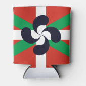 Ikurrina mit Lauburu-Symbol Dosenkühler (Vorderseite)