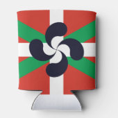 Ikurrina mit Lauburu-Symbol Dosenkühler (Rückseite)