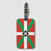 Ikurriña mit Lauburu-Symbol Gepäckanhänger (Vorderseite Vertikal)