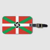 Ikurriña mit Lauburu-Symbol Gepäckanhänger (Vorderseite (Horizontal))