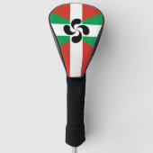 Ikurrina mit Lauburu-Symbol Golf Headcover (Vorderseite)