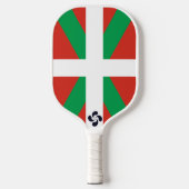 Ikurrina mit Lauburu-Symbol Pickleball Schläger (Vorderseite)