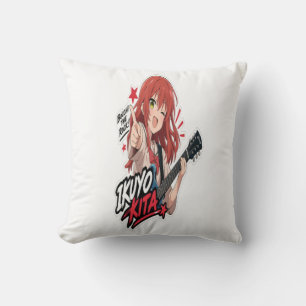 : Ikuyo Kita Anime Gitarren-Aufkleber Rockmusik Kissen