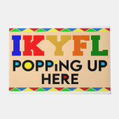 Ikyfl, hier oben ist dieses Haus Fußmatte (Vorderseite)