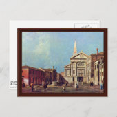 Il Campo E La Chiesa di San Francesco Della Vigna. Postkarte (Vorne/Hinten)