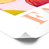 Il Dolce Far Niente, Peach Poster (Ecke)