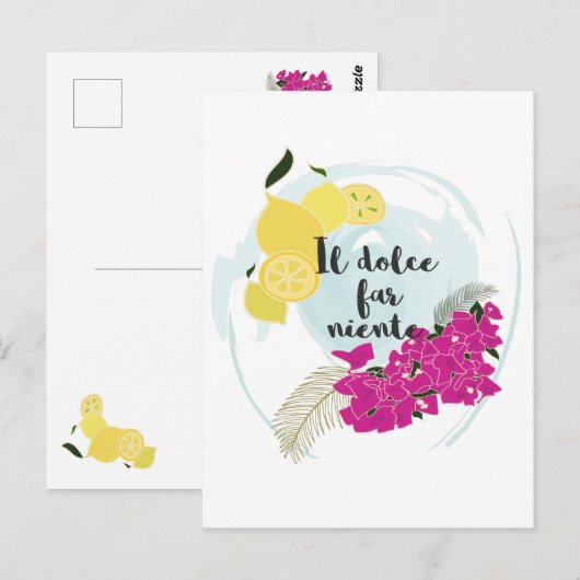 Il dolce far niente postkarte (Vorne/Hinten)