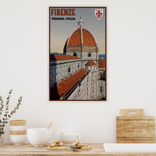 il Duomo von Giotto's Campanile Poster (Küche)