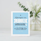 Il faut toujours viser la lune postkarte (Stehend Vorderseite)