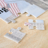 IL - Flaggen entlang Michigan-Allee Chicago Puzzle (Seite)