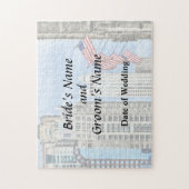 IL - Flaggen entlang Michigan-Allee Chicago Puzzle (Vertikal)