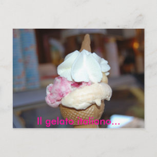 Il gelato italiano... postkarte