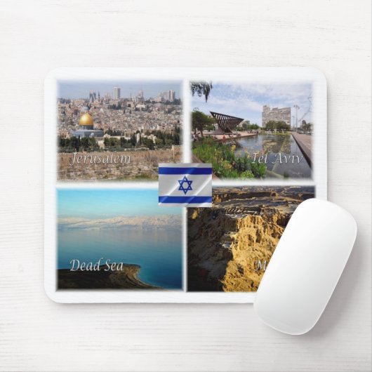 IL Israel - Jerusalem Tel Aviv - Mousepad (Mit Mouse)