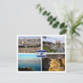 IL Israel - Jerusalem Tel Aviv - Totes Meer - Masa Postkarte (Stehend Vorderseite)